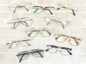 BALLY バリー/アクアスキュータム/セイコー/TITANOS チタノス 紳士 眼鏡フレーム/レトロ メガネ/アイウェア 10本セット 【g357y1】