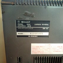SHARP カセットデッキ ST-R50 アンプ SM-50_画像8