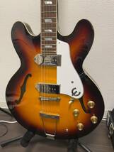 Epiphone Casino Vintage Sunburst エレキギター エピフォン フルアコ 極美品_画像2