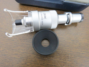 東海産業 PEAK ピーク・スタンド・マイクロスコープ　100倍　No.2008-100 小型軽量の測定用顕微鏡　未使用品