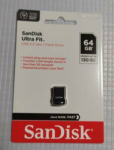 新品未開封　即決あり 送料込☆64GB USBメモリー SanDisk サンディスク Ultra Fit