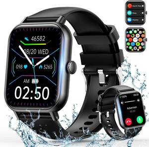 【2024新モデル】スマートウォッチ Bluetooth5.3 通話機能付き Smart Watch iPhone アンドロイド対応 歩数計 腕時計 着信通知/天気予報