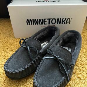 未使用MINNETONKA（ミネトンカ） 本革 スエード ボアモカシンシューズ