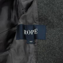 G6889*ROPE ロペ☆ウール☆ショート☆コート☆ダークグレー☆9_画像5