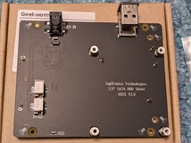 0603u0533　Geekworm ラズベリーパイ 2.5 インチ SATA HDD/SSD X825 V2.0 ストレージ拡張ボード、ラズベリーパイ4モデルBのみ適用_画像2