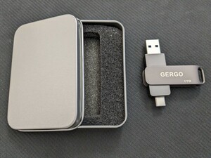 0603u0923　GERGO USBメモリ 1TB 2in1 USB3.0＆Type-C 