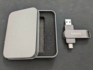 0603u0926　GERGO USBメモリ 512GB 2in1 USB3.0＆Type-C 