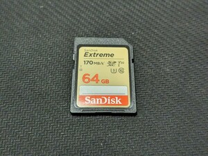 0603u0944　SanDisk SDカード 64GB SDXC Class10 UHS-I U3 V30Extreme