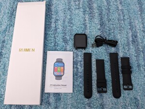 0603u1412　Smart Watch 歩数計 腕時計 着信＆メッセージ通知 睡眠管理 200+種文字盤 RUIMEN H1