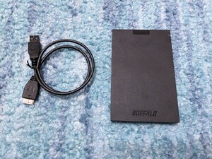 0603u1640　Buffalo SSD-PG240U3-B ブラック ポータブルSSD 240GB USB3.1(Gen1) /