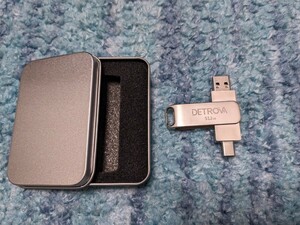 0603u1910　DETROVA USBメモリ 512GB 2IN1 USB3.0＆Type-C 
