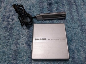 0603u2246 SHARP sharp MD-ST600-S silver portable MD player MDLP correspondence MD playback only machine MD Walkman 