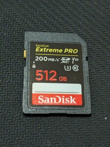 0603u0950　SanDisk 512GB Extreme PRO SDXC UHS-I メモリーカード
