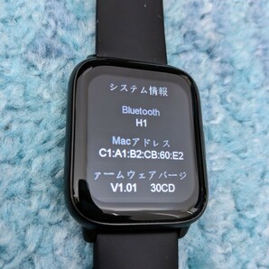 0603u1412 Smart Watch 歩数計 腕時計 着信＆メッセージ通知 睡眠管理 200+種文字盤 RUIMEN H1の画像7