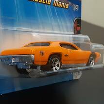 HOT WHeeLs 71 PLYMOUTH GTX MUSCLE MANIA 橙 プリマス ミニカー MUSCLE CAR マッスルカー HOTROD ホットロッド RLC ホットウィール_画像4