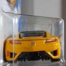 HOT WHeeLs HONDA ACURA NSX 17 黄 ホンダ ミニカー スーパーカー ハイブリッド SPORT HYBRID SH-AWD CUSTOM ホットウィール_画像9