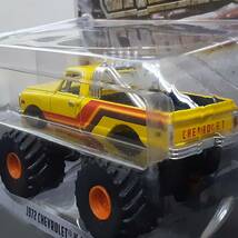 GREENLIGHT 1972 CHEVROLET K 10 MONSTER TRUKS シボレー ミニカー ハイ リフト アップ ピックアップ ミニカー ４×4 限定 グリーンライト_画像6