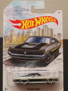 HOT WHeeLs 70 FORD TORINO 銀 メタリック フォード トリノ ミニカー LIMITED EDITION ART WORK パッケージ 限定商品 ホットウィール