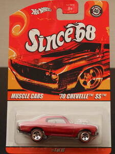 HOT WHeeLs 70 CHEVELLE SS 槐 HW 40th LIMITED EDITION 40周年記念 シェベル ミニカー TOP40 SINCE 68 METAL/METAL ホットウィール