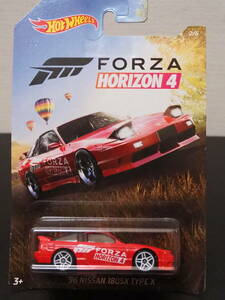 HOT WHeeLs NISSAN 180 SX TYPE X 96 HORIZON 赤 日産 ワンエイティ ミニカー ドリフト 仕様 走り屋 半目 CUSTOM 旧車 ホットウィール