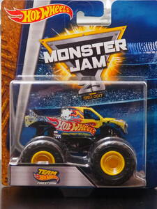 TEAM HOT WHeeLs　RACING MONSTER JAM FIRE STORM モンスター ジャム ピックアップ ミニカー フレイムス ホットウィール レーシング 実車