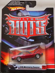 HOT WHeeLs 68 MERCURY COUGAR HARD TOP 槐 ボンネット開閉 クーガー ミニカー LIMITED ULTRA MUSCLE CAR RealRiders ホットウィール