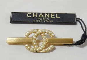 1円スタート シャネル ブローチ ゴールド CHANEL