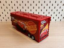 マテル カーズ マックィーン スーパーライナー トラック セット RUST-EZE RACING CENTER LIGHTNING McQUEEN ミニカー MATTEL CARS 95 _画像8