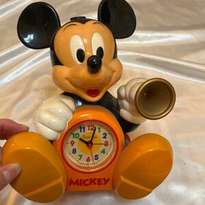 目覚まし時計 レトロ ミッキーマウス 当時物 ディズニー Disney 置時計