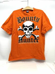 ②BOUNTY HUNTER バウンティハンター スカル 髑髏 Tシャツ XL