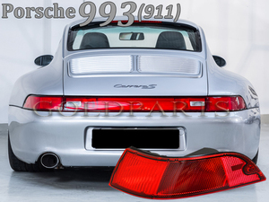 【希少モデル】993型カレラ４　ポルシェ911　純正カレラタイプ　テールランプ　新品左右セット　オレンジウインカー　PORSCHE OEM