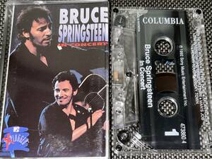 Bruce Springsteen / In Concert import cassette tape 