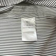 Yves Saint Laurent rive gauche stripe shirt イヴ・サンローラン　リヴゴーシュ ストライプシャツ 白 グレー イタリア製 16 1/2_画像6