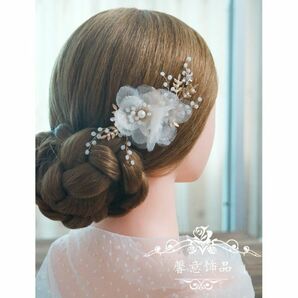 子供 ヘアアクセサリー 髪飾り 発表会 ヘアクリップ ピアノ 結婚式 髪飾り 女の子 キッズ 上品 可愛い フォーマル 発表会の画像3