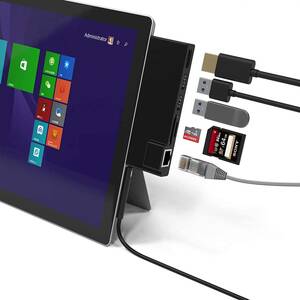 Microsoft Surface Pro4 Pro5 Pro6 for USB 3.0 hub Mini DP 6 port adaptor 