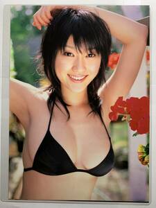 【厚手ラミネート加工】原幹恵　水着　A4変サイズ　雑誌切り抜き ４ページ サブラ２００６年０１７【グラビア】-J18