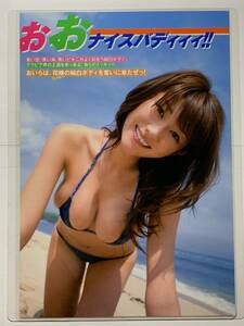 【厚手ラミネート加工】原幹恵　水着　雑誌切り抜き ６ページ 週刊ヤングマガジン 2009年7月6日号 (No.30)【グラビア】-I21