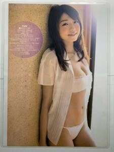 【厚手ラミネート加工】中村静香　水着　A4変サイズ　雑誌切り抜き ６ページ 月刊エンタメ２０１４年６月号【グラビア】-J16