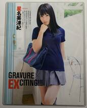 【厚手ラミネート加工】星名美津紀　水着　A4変サイズ　雑誌切り抜き ７ページ EX MAX ２０１３年１２月号【グラビア】-E3_画像7