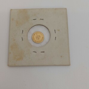 メキシコ １ペソ 金貨 1865年 K21.6 マクシミリアン 世界最小 外国硬貨 コイン  アンティーク コレクションの画像2