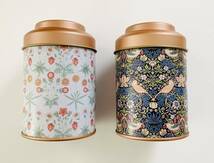 ウィリアムモリス 丸缶 紅茶缶型 新品未開封 ウイリアムモリス William Morris いちご泥棒 雑貨 ラッピング プレゼント ひなぎく_画像3