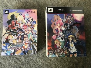 ★　【ゲームソフト無し】　ＰＳ３　ＰＳ４　ディスガイア３　ディスガイア４　ゲーム　game　サントラ　フィギュア　空箱　設定集