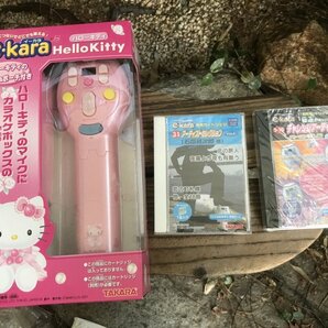 ★ 【新品未開封】 まとめて カラオケ e-kara イーカラ HELLOKITTY ハローキティ サンリオ タカラ 専用カートリッジ２本付きの画像1