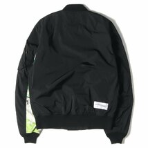 ◆uniform experiment fragment 21ss 新品タグ付 ASGER JORN ALPHA MA-1 JACKET BLACK アルファ ボンバー　ジャケット UE-210000_画像3