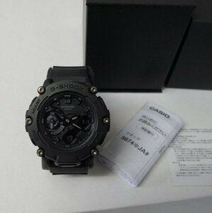 ◆CASIO カシオ 保証書完備 美品 GA 2200 G-SHOCK Gショック アナデジ カーボンコアガード構造 GA-2200BB-1A オールブラック 腕時計