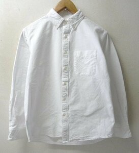◆SHIPS シップス　ヘビーウエイト オックスフォード BD ポケット付き シャツ 白 サイズS 美