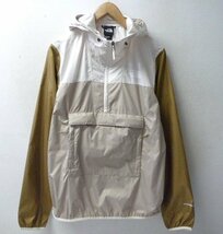 ◆ 国内正規 THE NORTH FACE ノースフェイス 美品 切替 ナイロン アノラック パーカー ベージュ サイズS NP020012_画像1