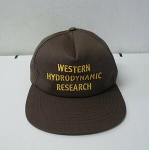 Western Hydrodynamic Research WHR 23ss 刺繍　メッセージ キャップ 美 CAP　ブラウン系 ウェスタン ハイドロダイナミック リサーチ