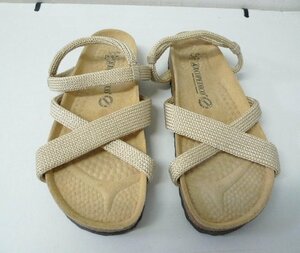 *ARCOPEDICOarukopetiko monkey - Terrain knitted strap sandals beige 23 degree beautiful goods 35