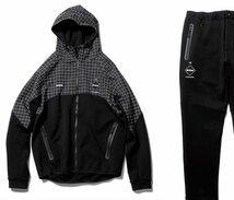 ◆FCRB F.C.R.B. 21ss 希少 上下 セットアップ L VENTILATION HOODIE FLAT HEM SWEAT TRAINING PANTS パーカー ジャケット パンツ 美_画像1